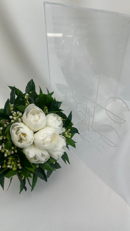 باقة عروس اصطناعية ذات ملمس واقعي